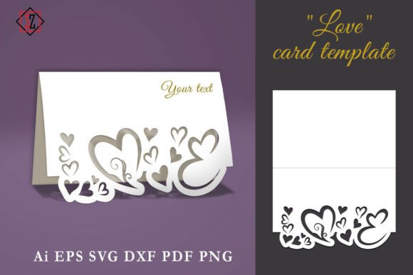 Download "Love" Card Template / Cricut - Cricut Collection