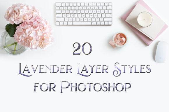 Download 20 Lavender Layer Styles for Photoshop - Layer styles Collection
