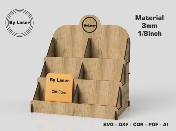Download 3 Layer Display Stand for Laser Cut File - Display Collection