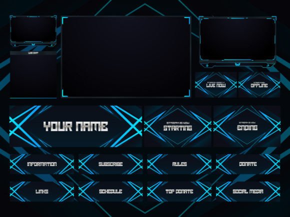 Download Twitch Overlay Live Stream Set - Twitch Collection
