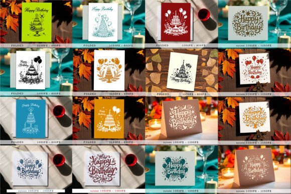 Download Cricut Happy Birthday Card SVG Bundle - Cricut Collection