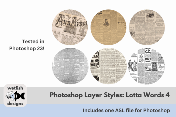 Download Lotta Words Photoshop Layer Styles 4 - Layer styles Collection