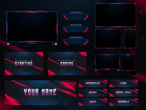 Download Twitch Overlay Live Stream Set - Twitch Collection