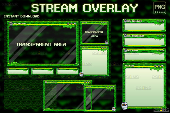 Download Kawaii Twitch Overlay Package Stream - Twitch Collection