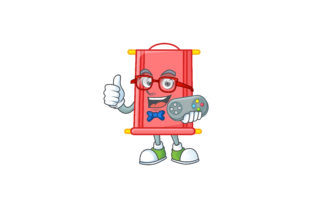Download Geek Chinese Red Scroll Cartoon Style - Geek Collection