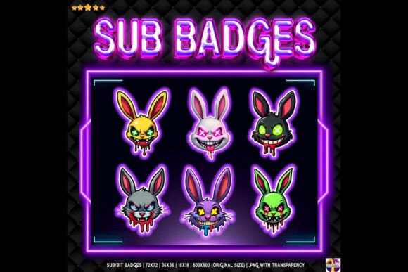 Download Rabbits Sub Badge for Twitch, Discord - Twitch Collection