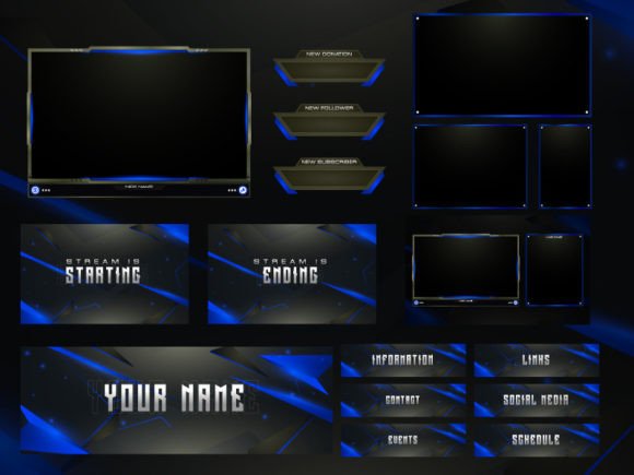 Download Twitch Overlay Live Stream Set - Twitch Collection