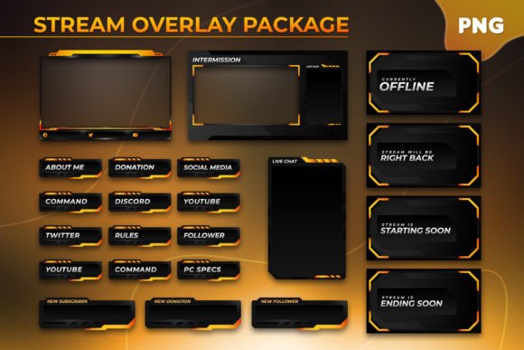 Download A Premium Twitch Stream Overlay Package - Twitch Collection