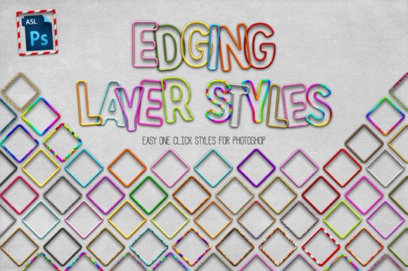 Download Edging Photoshop Layer Styles - Layer styles Collection