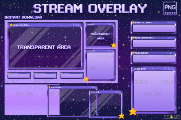 Download Kawaii Twitch Overlay Package Stream - Twitch Collection