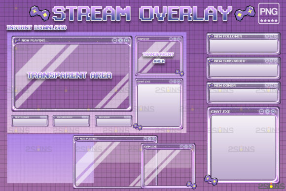 Download Kawaii Twitch Overlay Package Stream - Twitch Collection