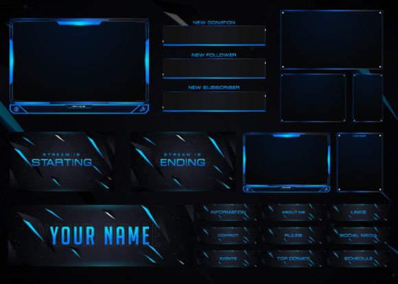 Download Twitch Overlay Live Stream Set - Twitch Collection