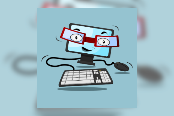 Download Geek Style Fictional Computer Character - Geek Collection