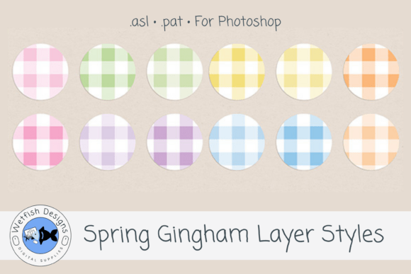 Download Spring Gingham Photoshop Layer Styles - Layer styles Collection