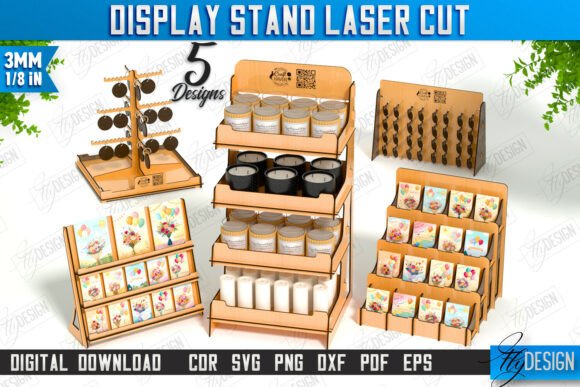 Download Display Stand Laser Cut Bundle | Craft - Display Collection